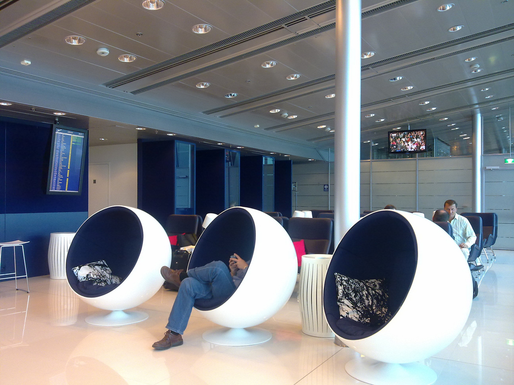 Зала за чакащи Finnair Lounge на летище Вантаа