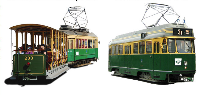 Трамвай-музей в Хелзинки